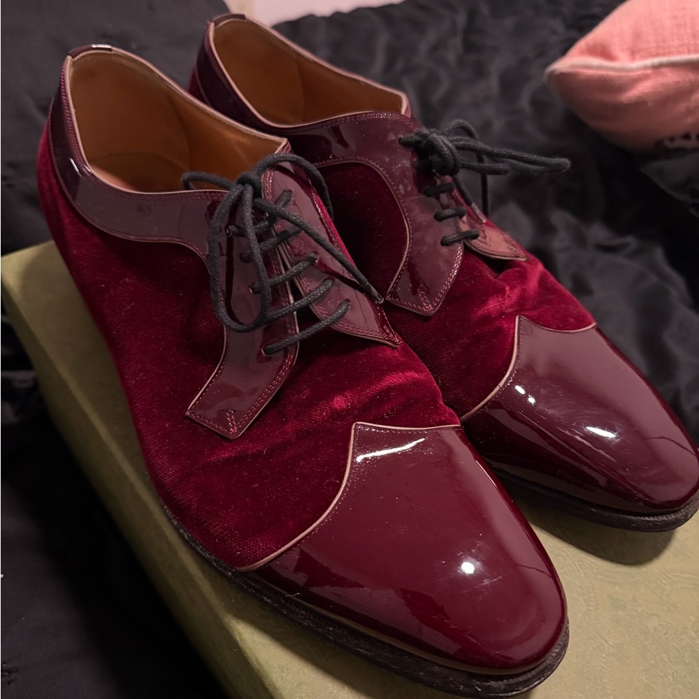Gucci Men's Deep Red Oxfords